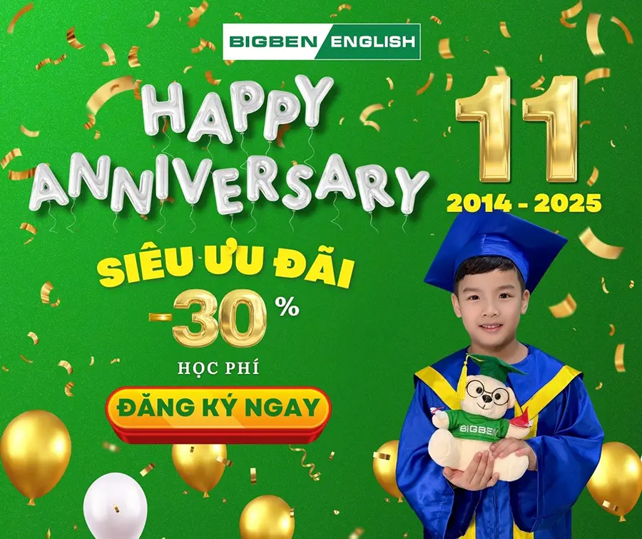 chuc mừng sinh nhật trung tâm tiếng anh