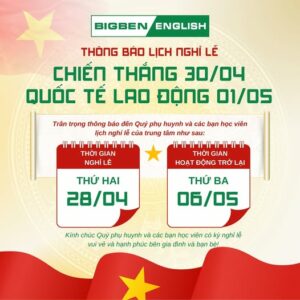 thông báo nghỉ lễ 30-4