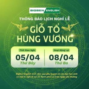 thông báo nghỉ giỗ tổ hùng vương